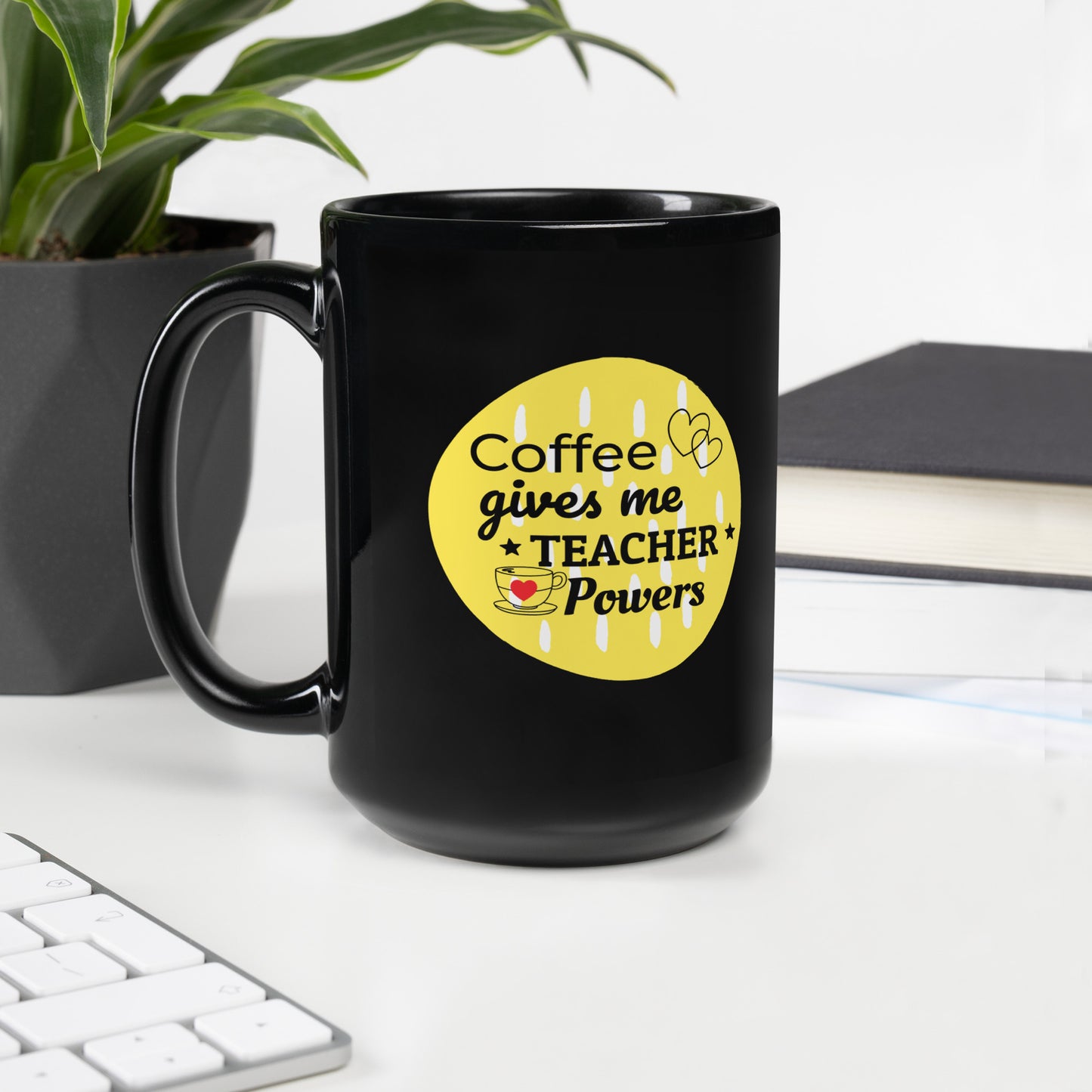 Teacher - Black Glossy Mug