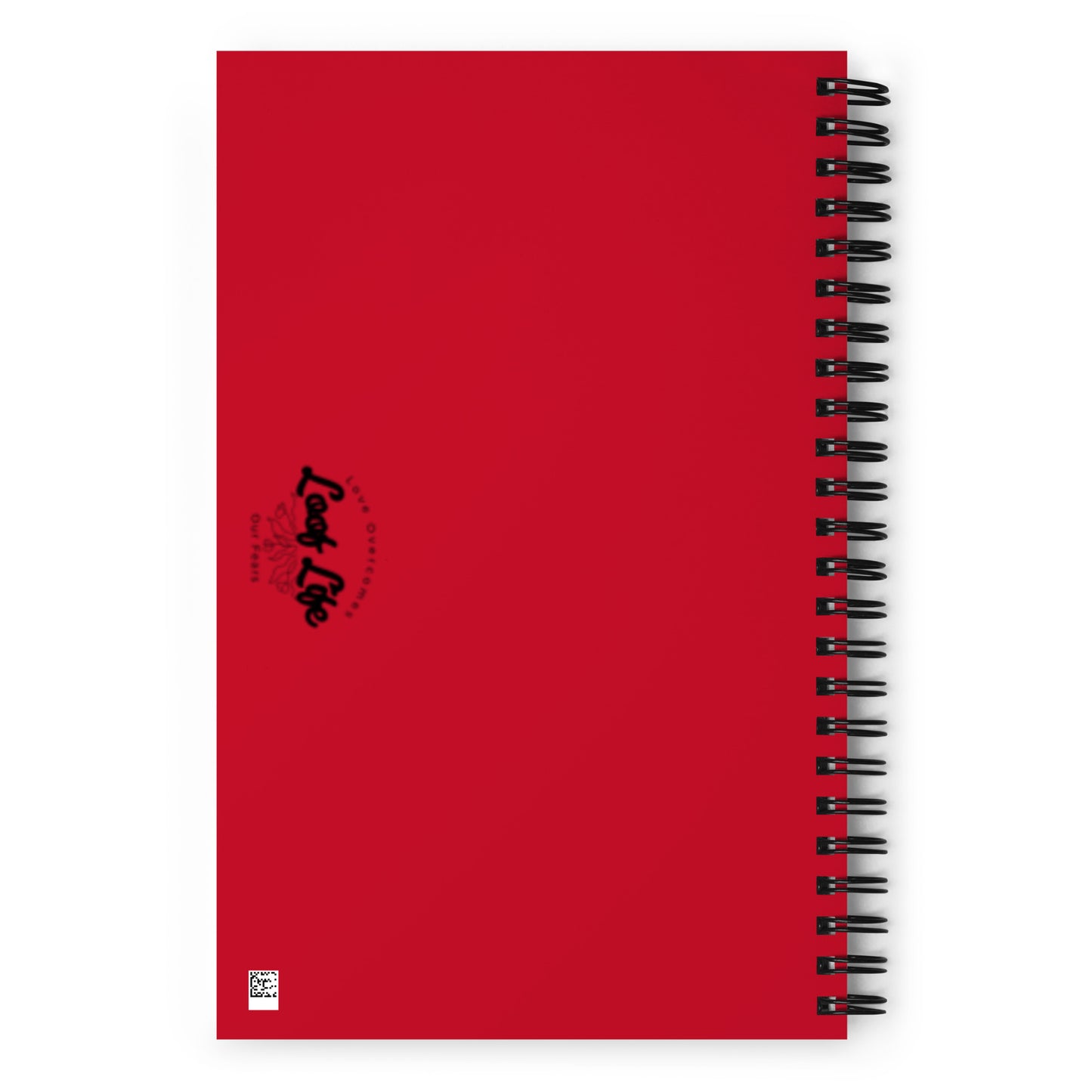 Red / Black - Spiral dotted notebook