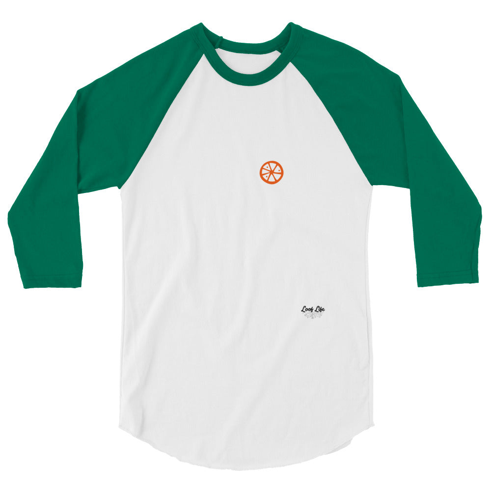 Clermont - Orange - 3/4 sleeve raglan shirt