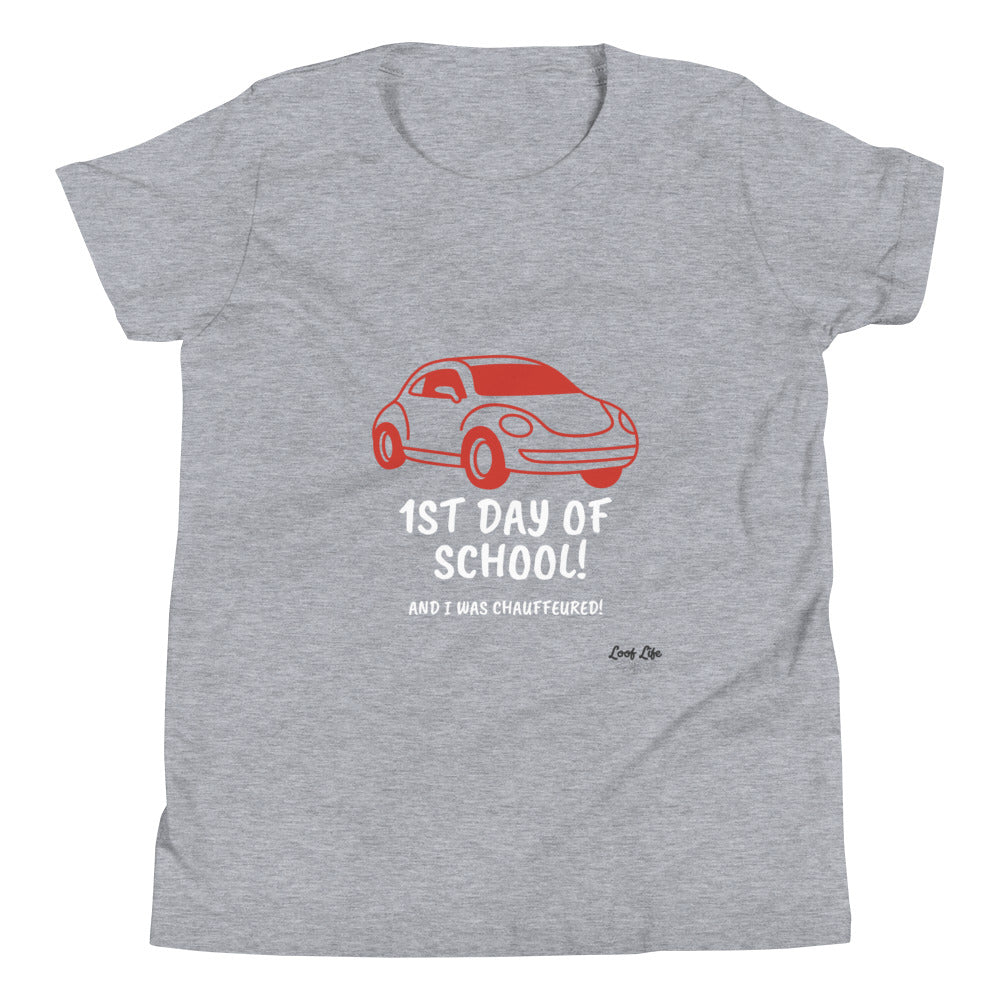 1st Day of School - Chauffeur - Youth Short Sleeve T-Shirt
