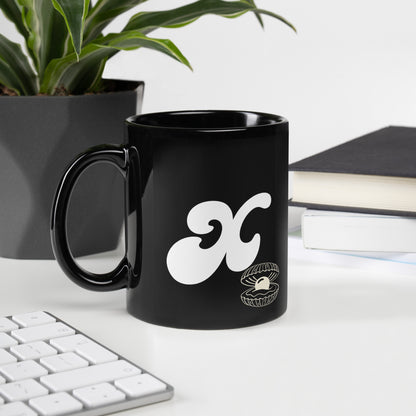 FL Alphabet Inspired X - Black Glossy Mug