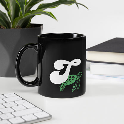 FL Alphabet Inspired T - Black Glossy Mug
