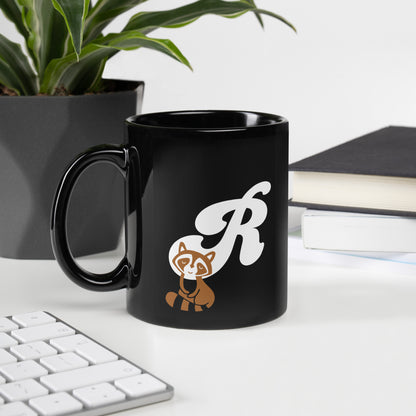 FL Alphabet Inspired R - Black Glossy Mug