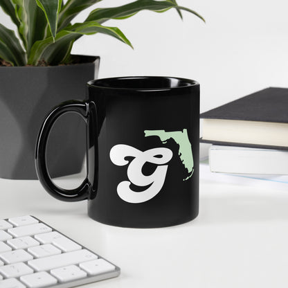 FL Alphabet Inspired G - Black Glossy Mug