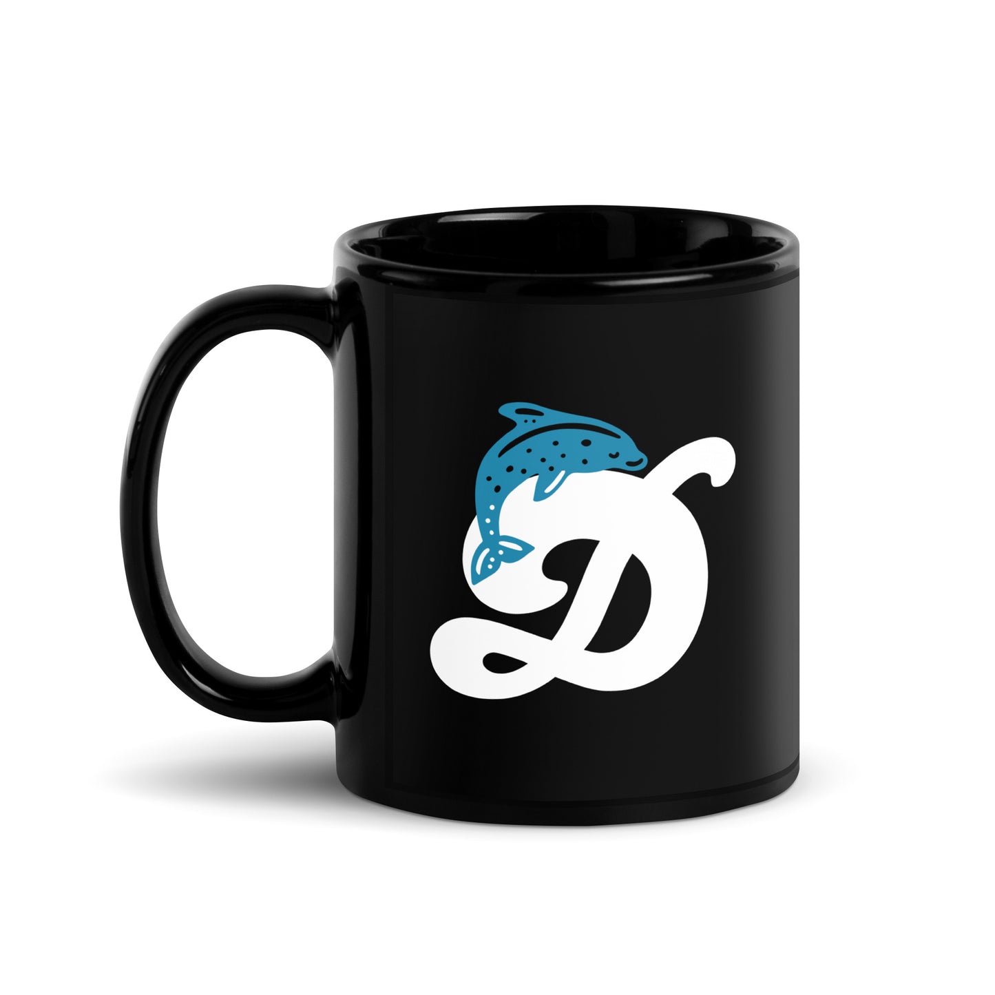 FL Alphabet Inspired D - Black Glossy Mug