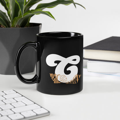 FL Alphabet Inspired C - Black Glossy Mug