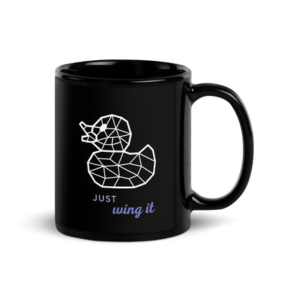 Wing It - Black Glossy Mug