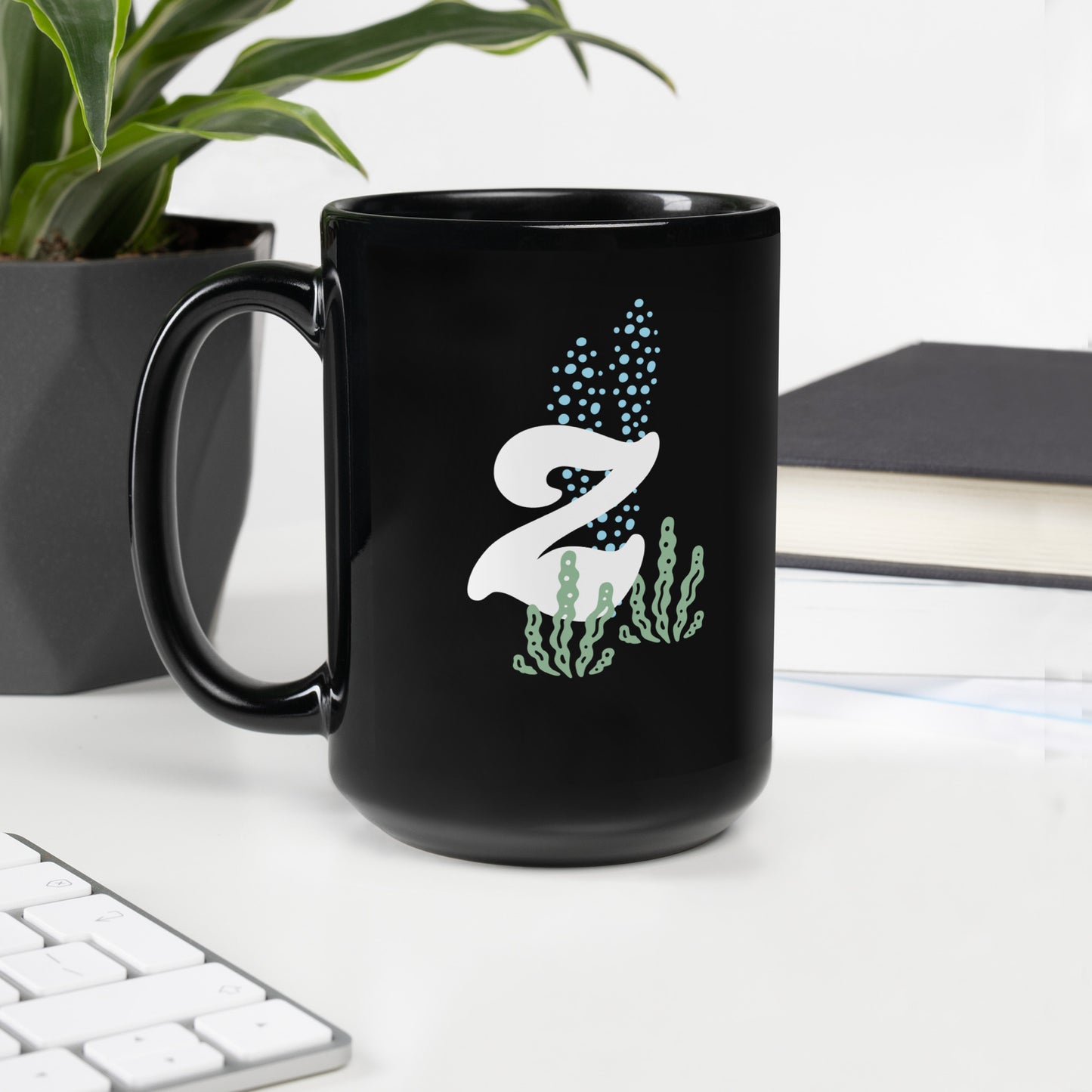 FL Alphabet Inspired Z - Black Glossy Mug
