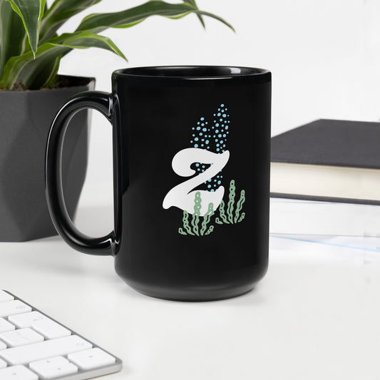 FL Alphabet Inspired Z - Black Glossy Mug