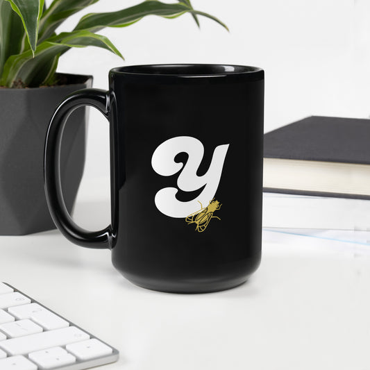 FL Alphabet Inspired Y - Black Glossy Mug