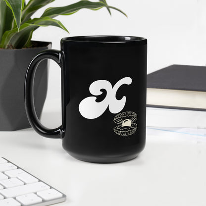 FL Alphabet Inspired X - Black Glossy Mug