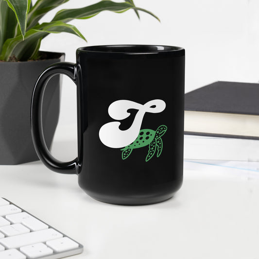 FL Alphabet Inspired T - Black Glossy Mug