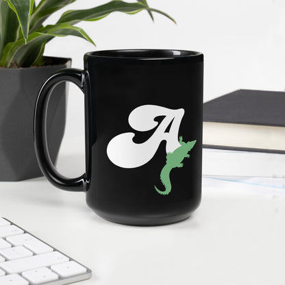 FL Alphabet Inspired A - Black Glossy Mug