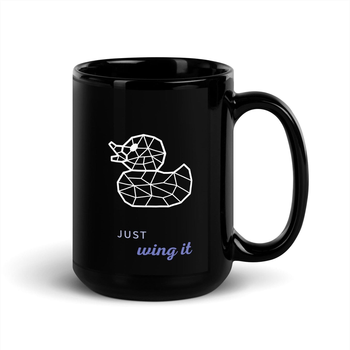 Wing It - Black Glossy Mug
