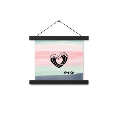 Poster with hangers