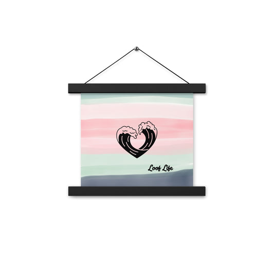 Poster with hangers
