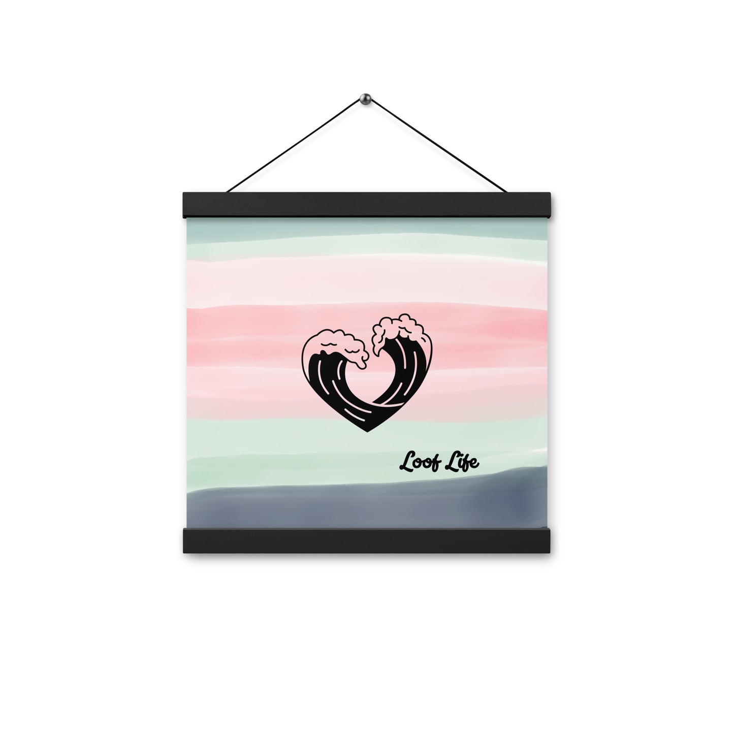 Poster with hangers