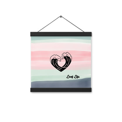 Poster with hangers