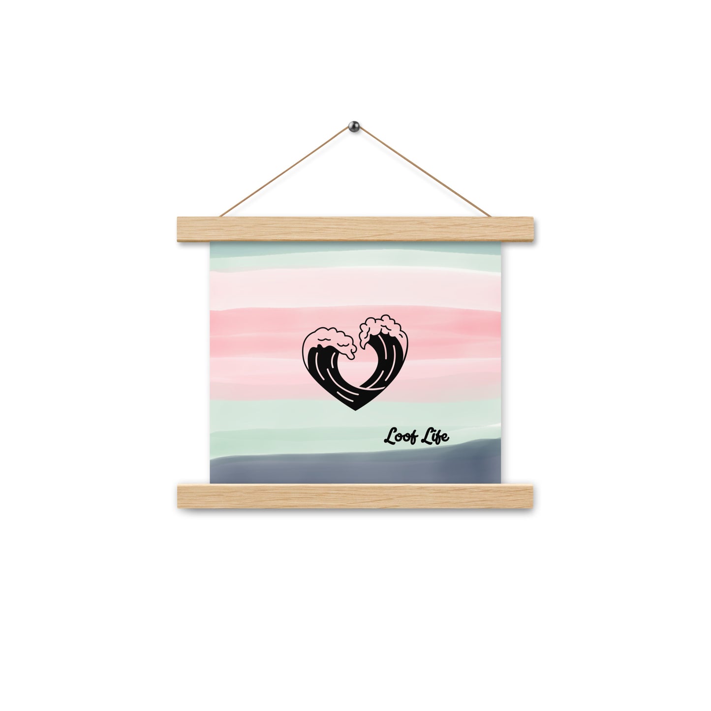 Poster with hangers