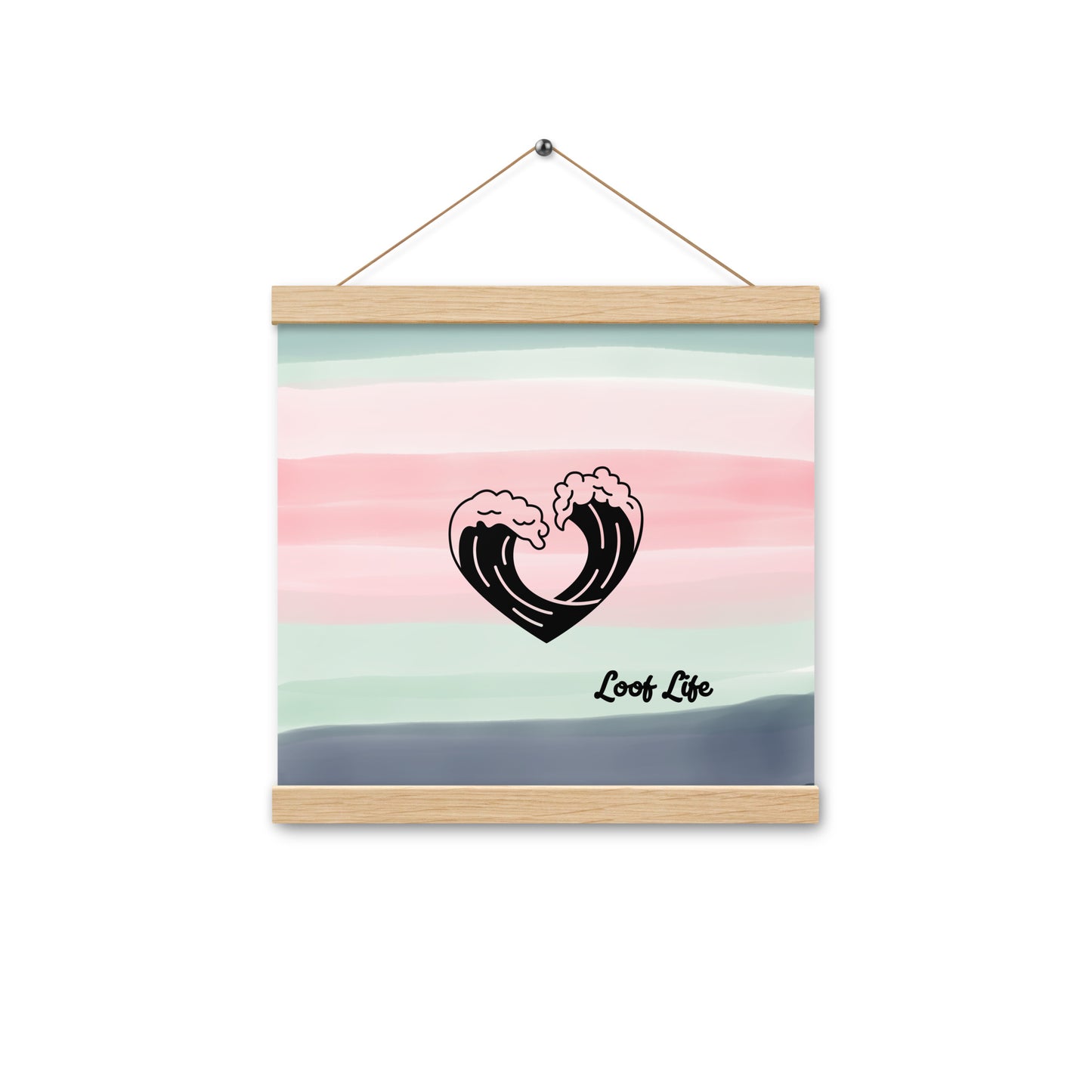 Poster with hangers