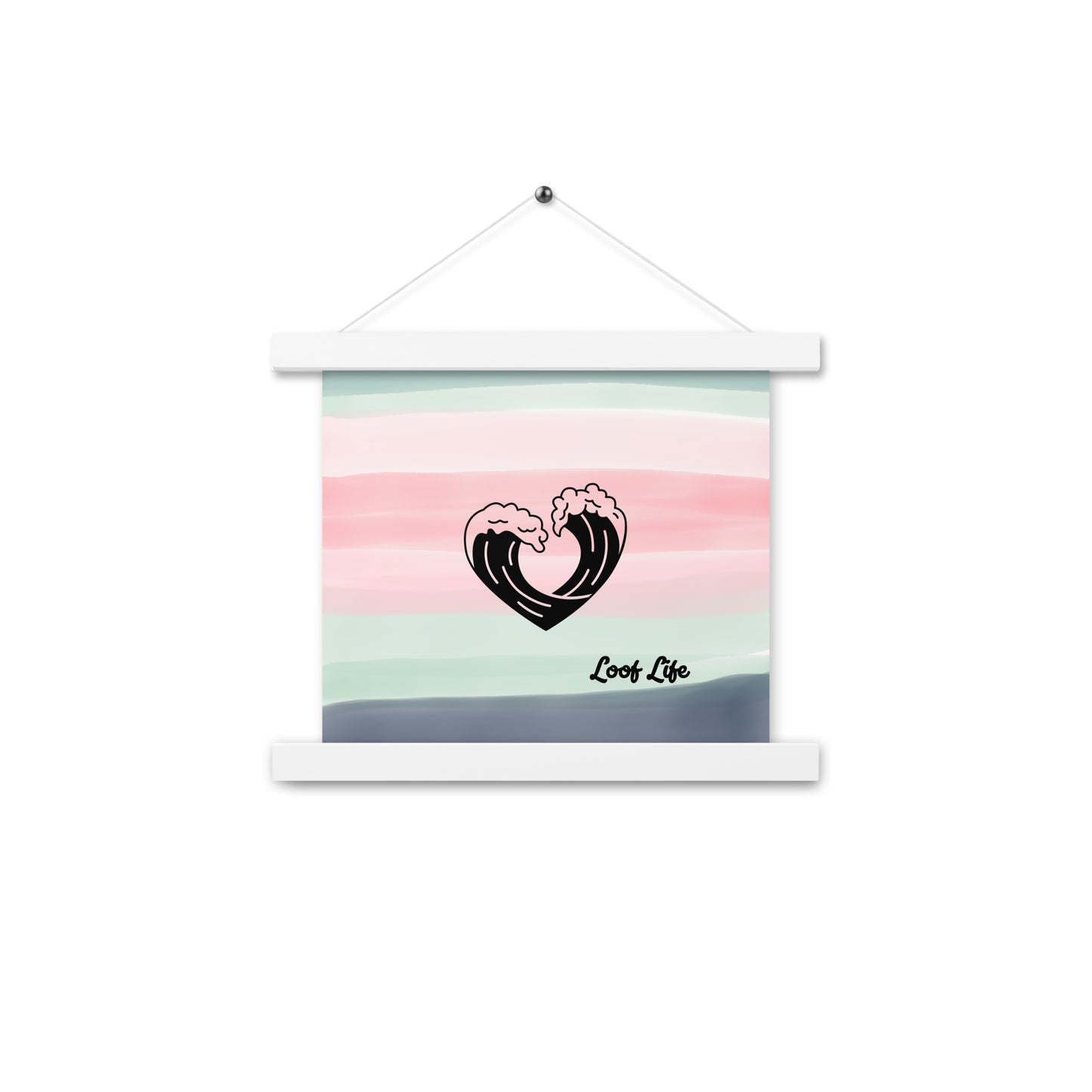 Poster with hangers