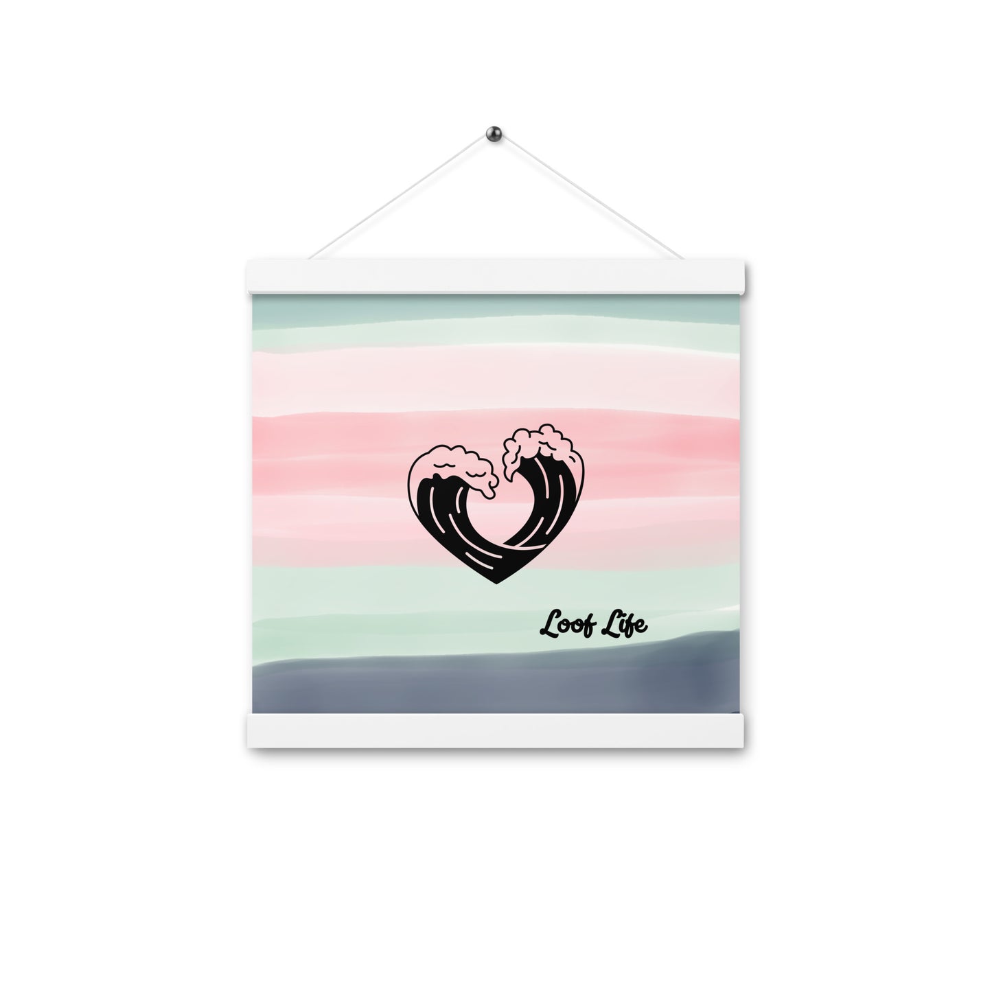 Poster with hangers