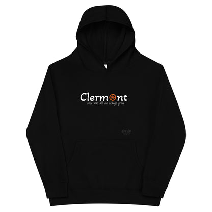 Clermont - Orange - Kids fleece hoodie