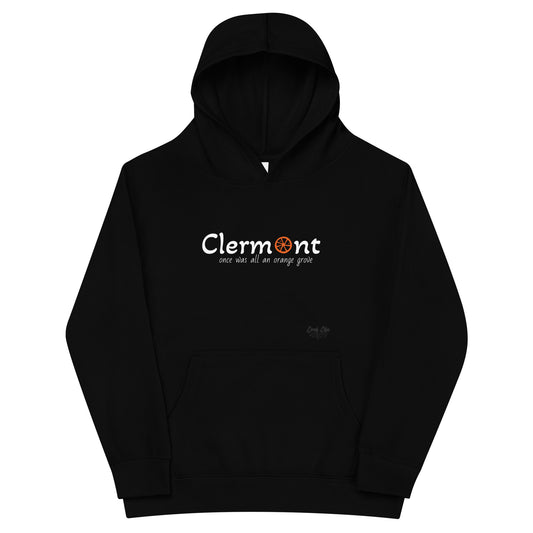 Clermont - Orange - Kids fleece hoodie
