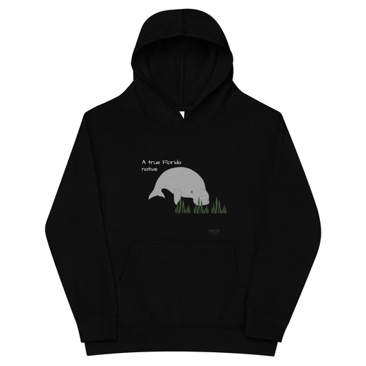 FL Native - Manatee - Kids fleece hoodie