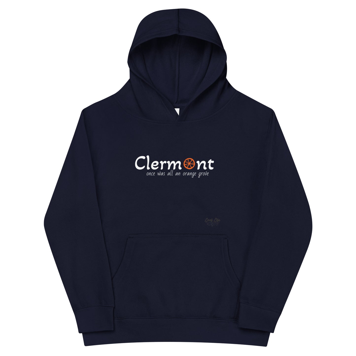 Clermont - Orange - Kids fleece hoodie
