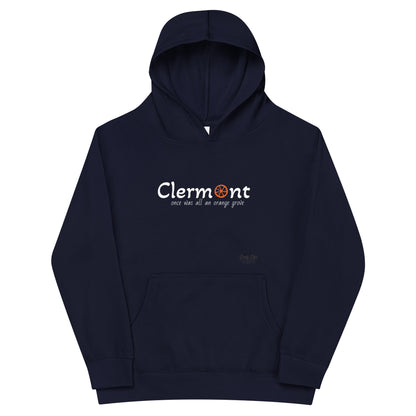 Clermont - Orange - Kids fleece hoodie