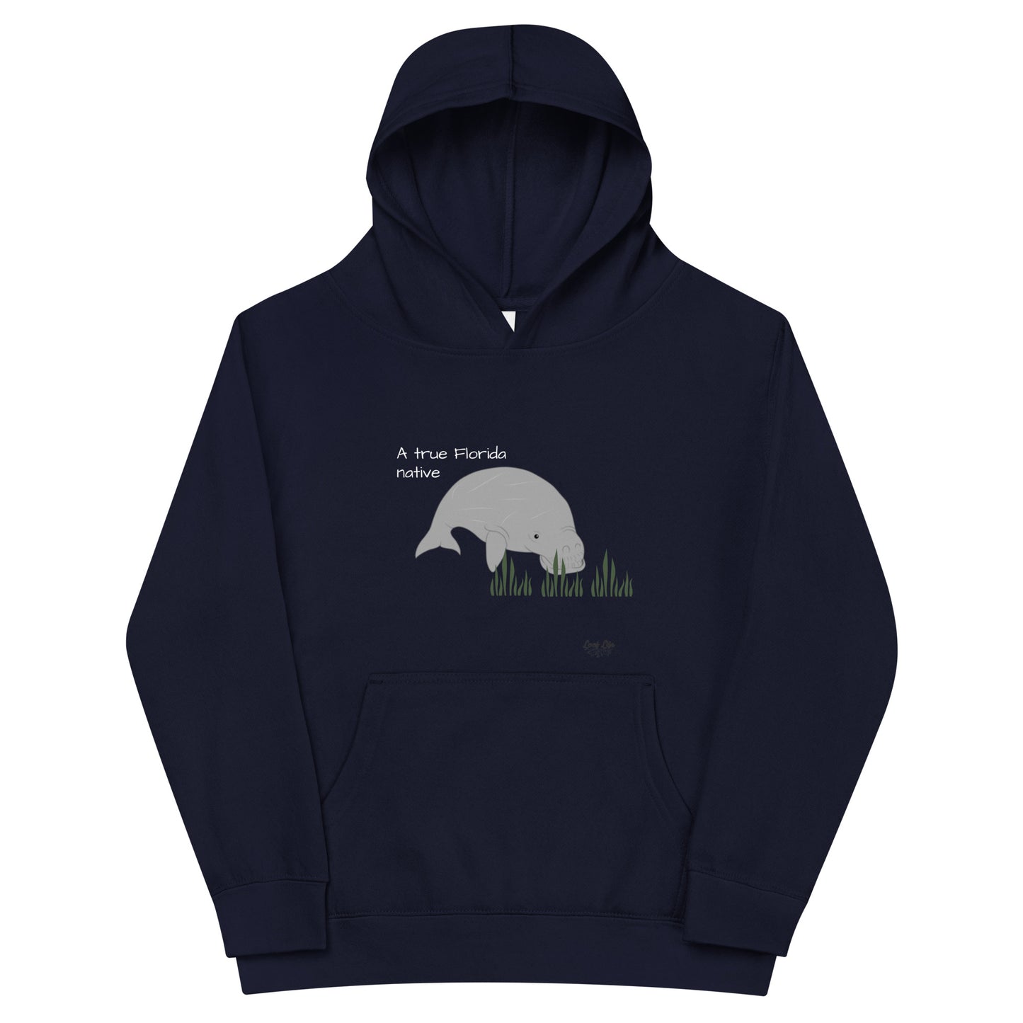 FL Native - Manatee - Kids fleece hoodie
