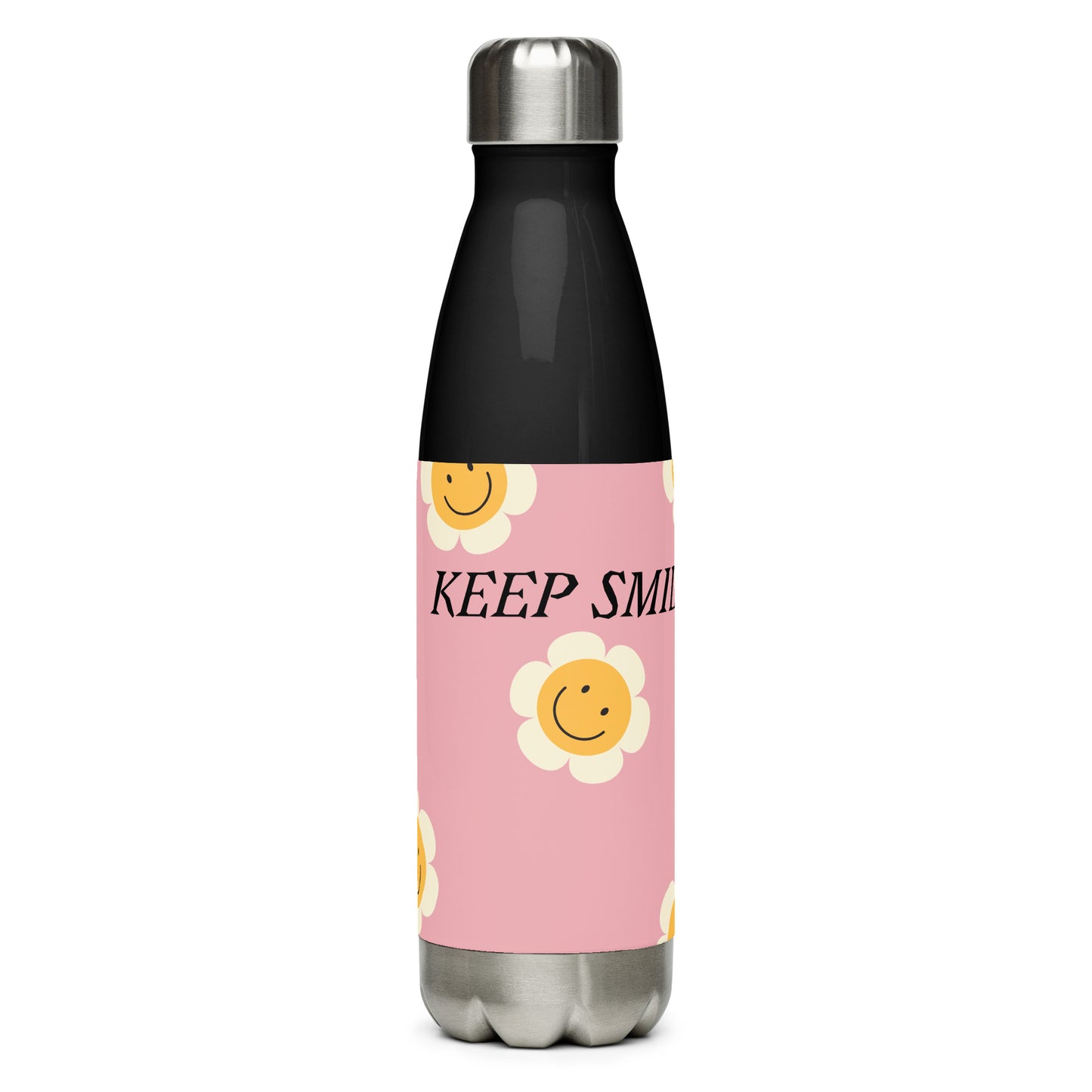 Stainless Steel Water Bottle - Smile