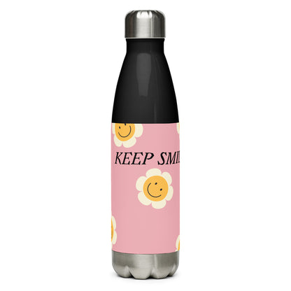 Stainless Steel Water Bottle - Smile
