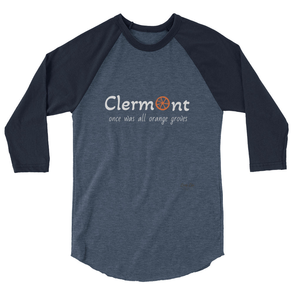 Clermont - Orange - 3/4 sleeve raglan shirt
