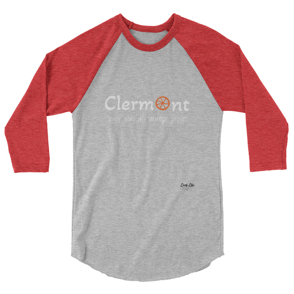 Clermont - Orange - 3/4 sleeve raglan shirt