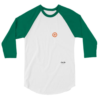 Clermont - Orange - 3/4 sleeve raglan shirt