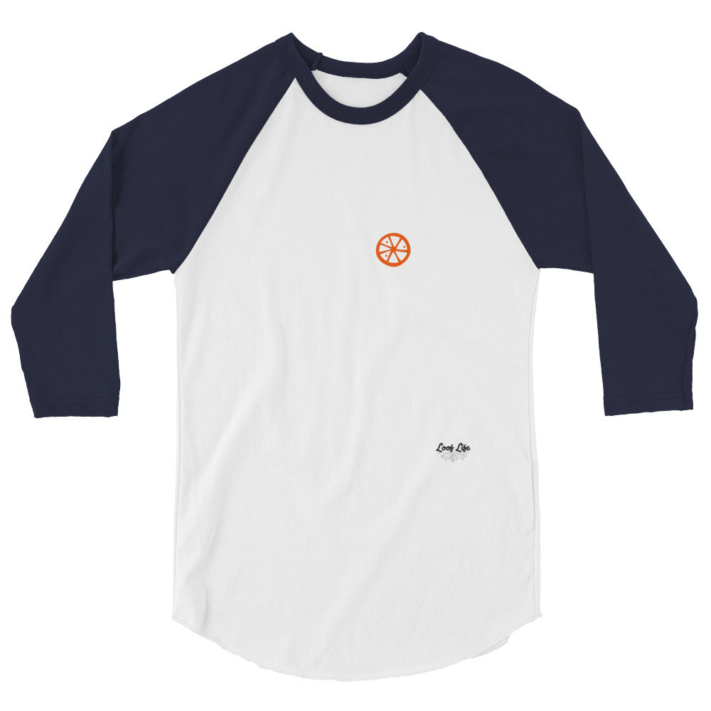 Clermont - Orange - 3/4 sleeve raglan shirt