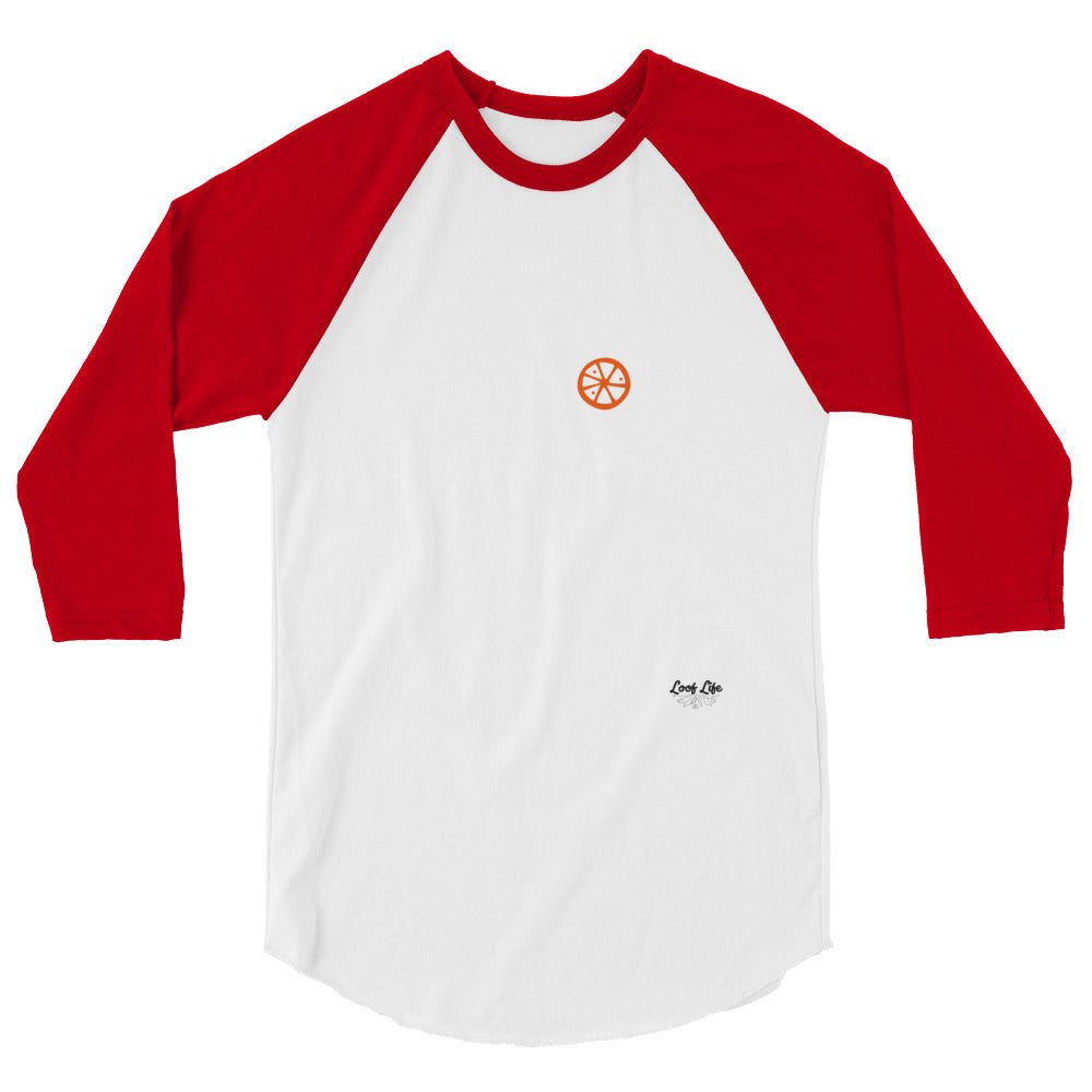 Clermont - Orange - 3/4 sleeve raglan shirt