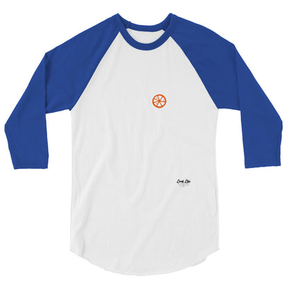 Clermont - Orange - 3/4 sleeve raglan shirt