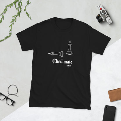 Checkmate - White Font Short-Sleeve Unisex T-Shirt