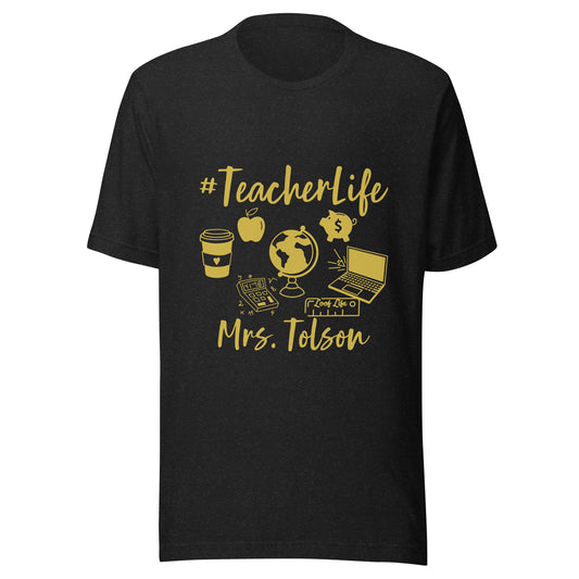 Custom - Gold Print - Unisex t-shirt