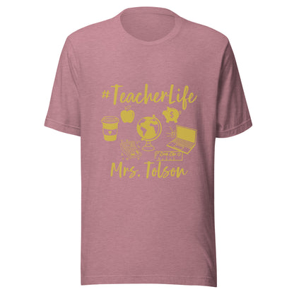 Custom - Gold Print - Unisex t-shirt