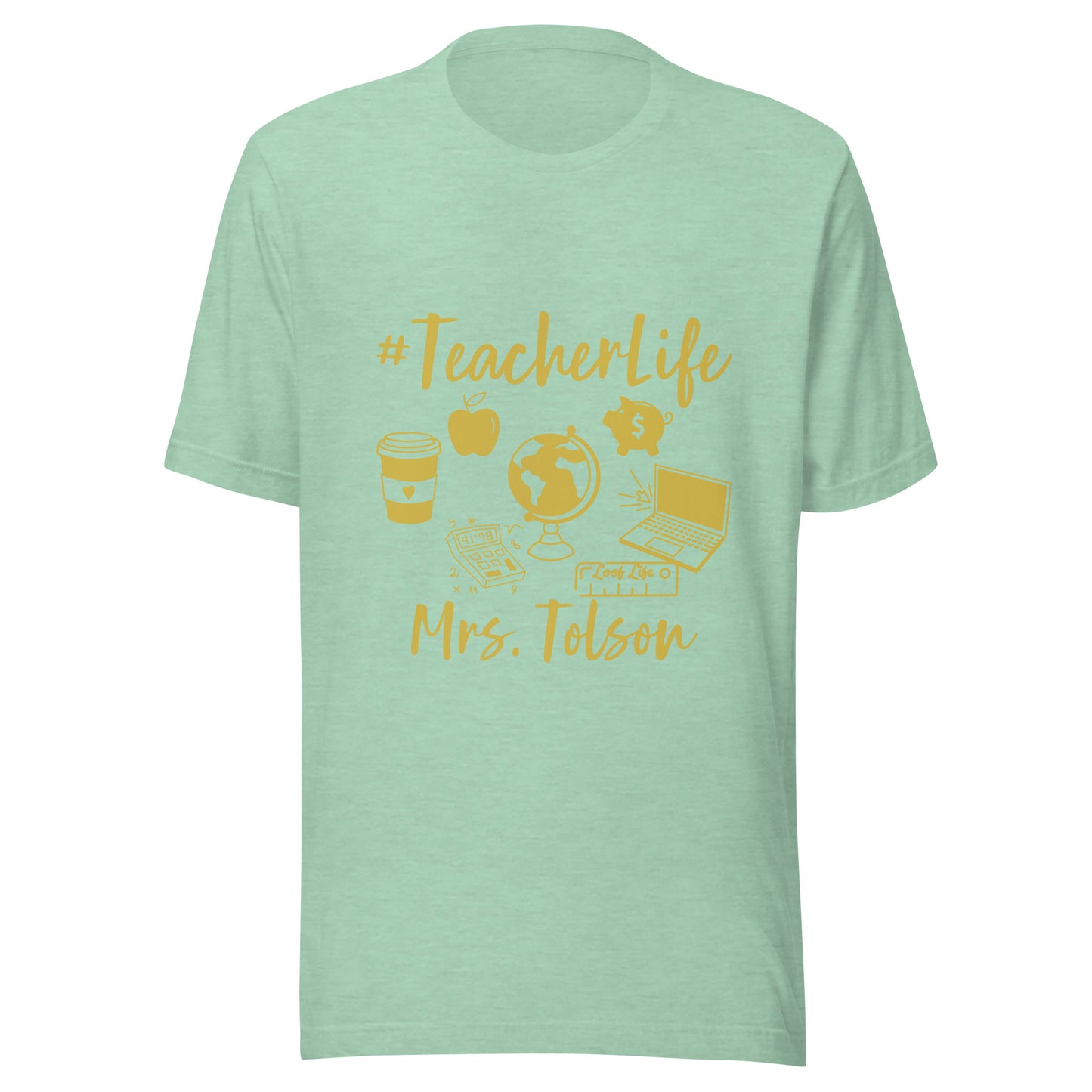 Custom - Gold Print - Unisex t-shirt