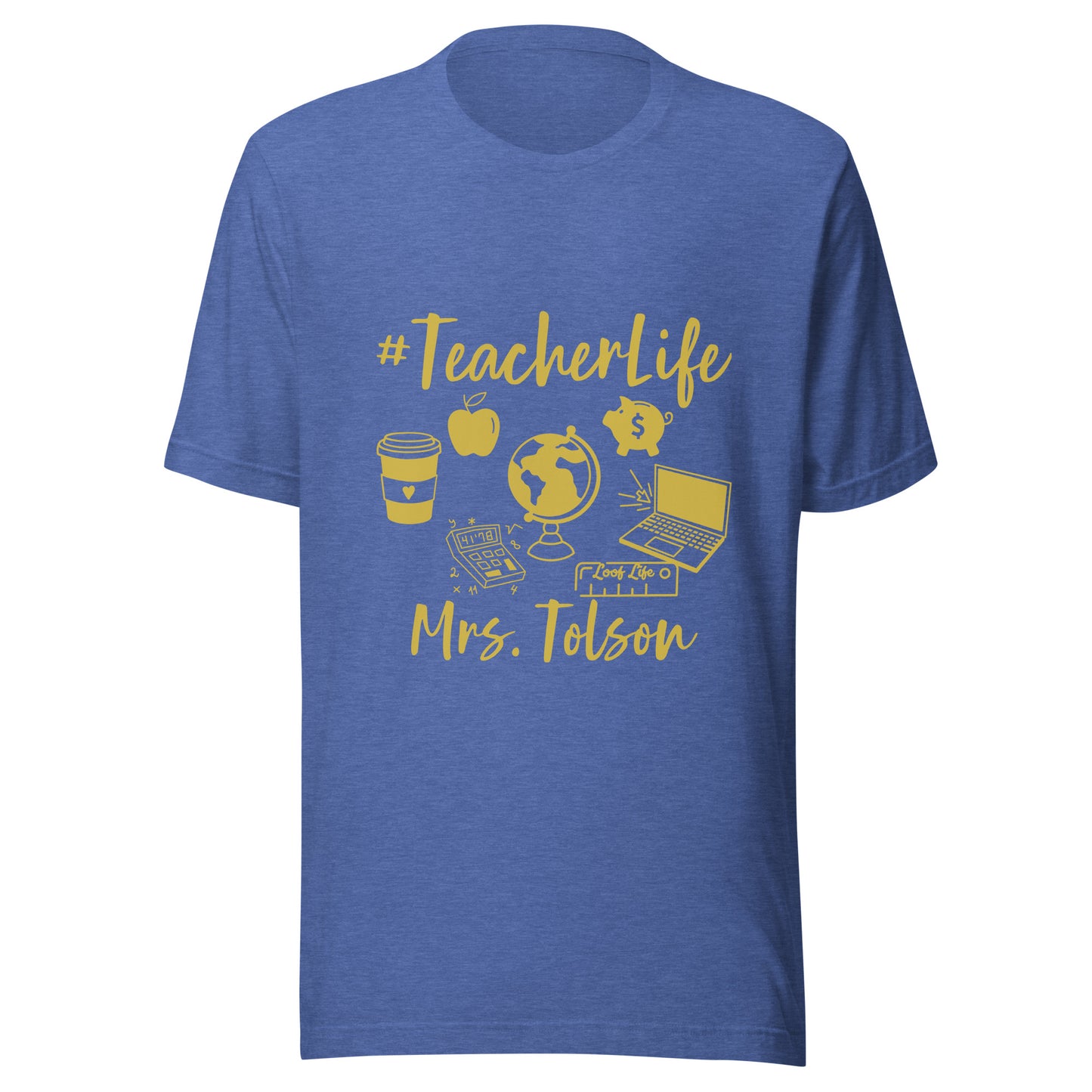 Custom - Gold Print - Unisex t-shirt
