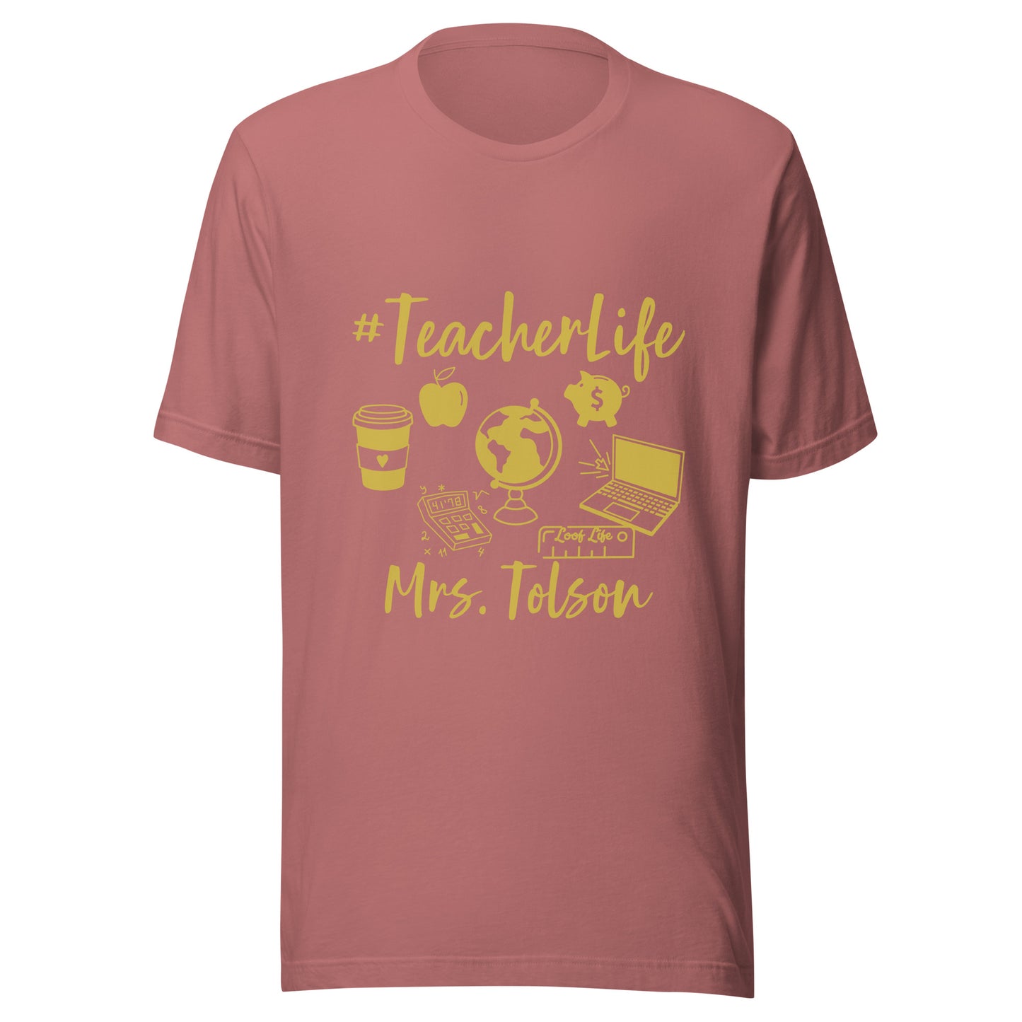 Custom - Gold Print - Unisex t-shirt