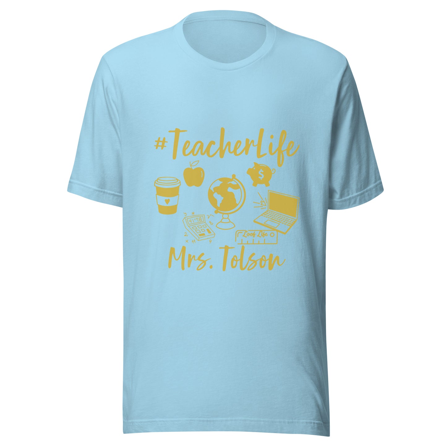 Custom - Gold Print - Unisex t-shirt