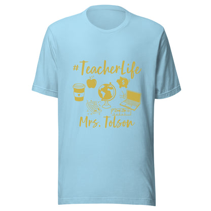 Custom - Gold Print - Unisex t-shirt