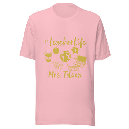 Custom - Gold Print - Unisex t-shirt