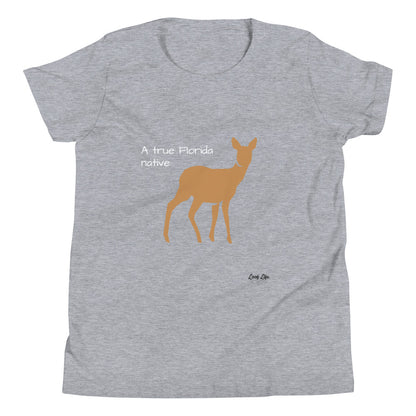 FL Native - Deer - Youth Short Sleeve T-Shirt